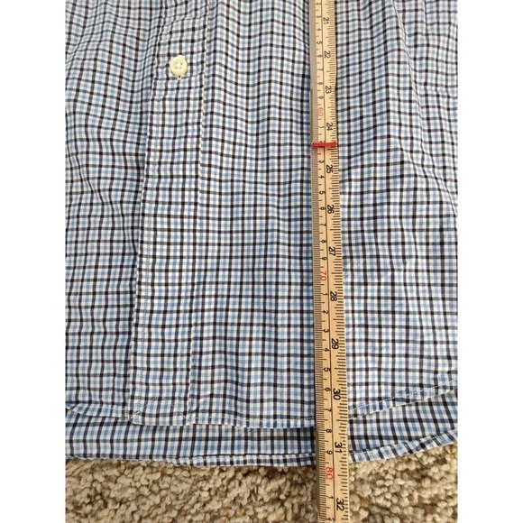 Ralph‎ Lauren Shirt Men's XL Long Sleeve Button Down Blue Check Print - Picture 6 of 7